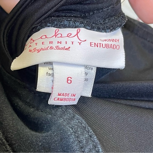 Isabel Maternity, Skinny Over the Belly Jeans, Black. Size 6. Excellent cond! - Picture 4 of 5